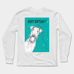 Cute Happy Birthday Dog Long Sleeve T-Shirt